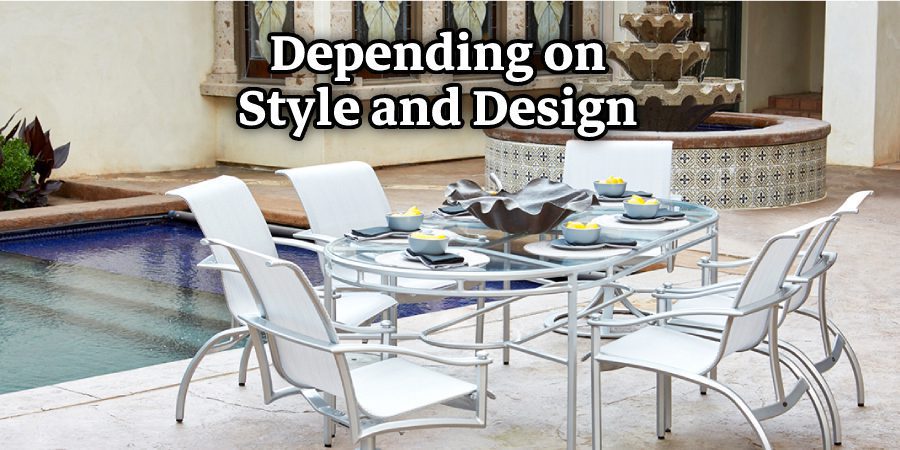 Depending on Style and Design