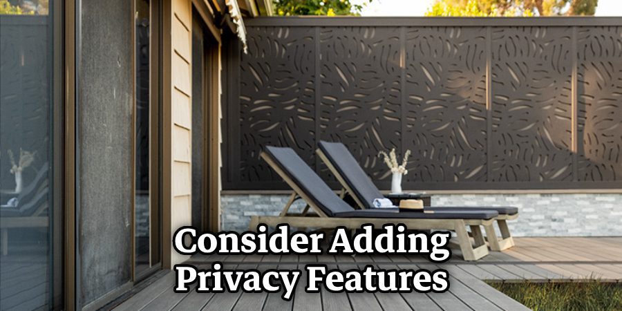 Consider Adding Privacy Features