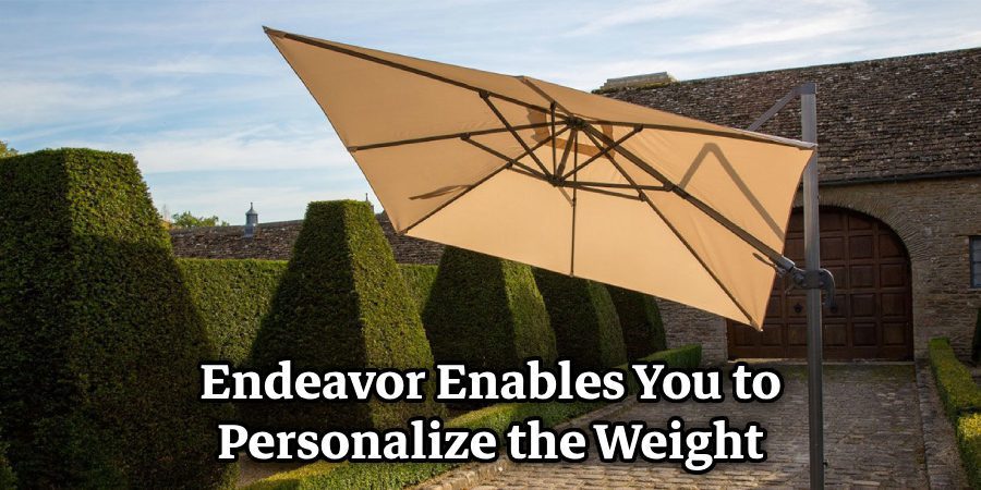 Endeavor Enables You to Personalize the Weight