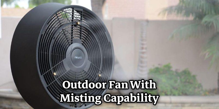 Outdoor Fan With Misting Capability