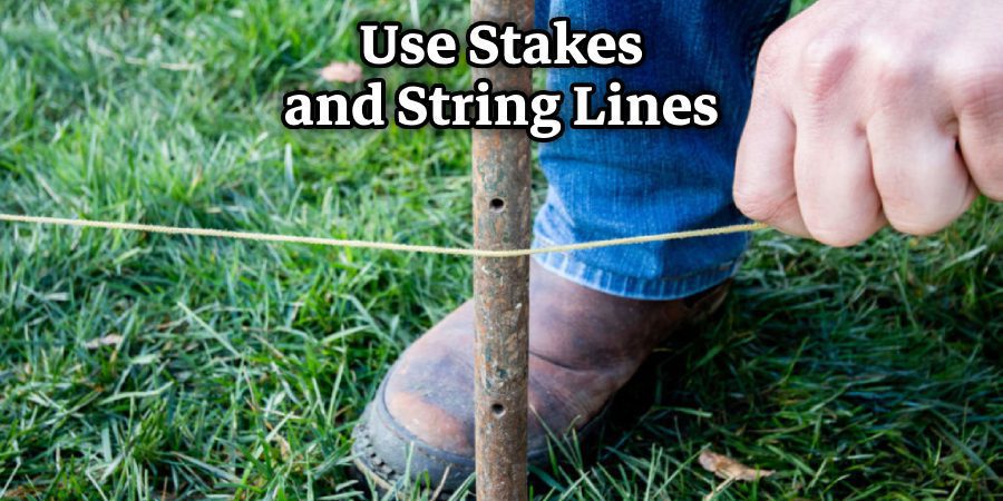 Use Stakes and String Lines