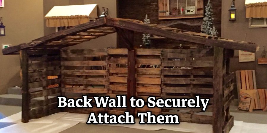 Back Wall to Securely Attach Them