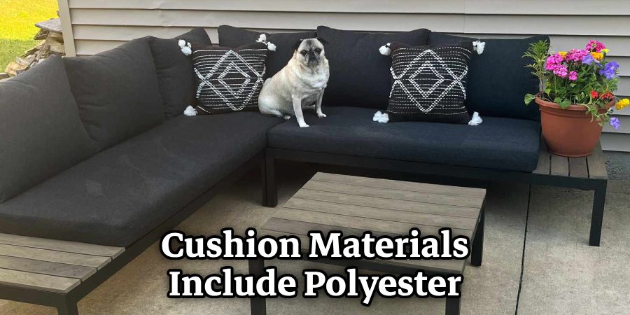 Cushion Materials Include Polyester