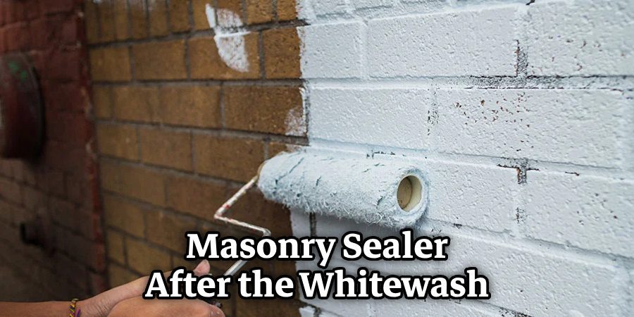 Masonry Sealer After the Whitewash