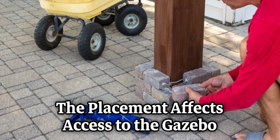 The Placement Affects Access to the Gazebo