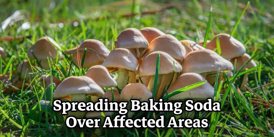 Spreading Baking Soda Over Affected Areas