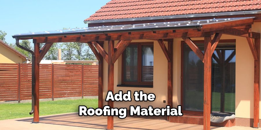 Add the
Roofing Material