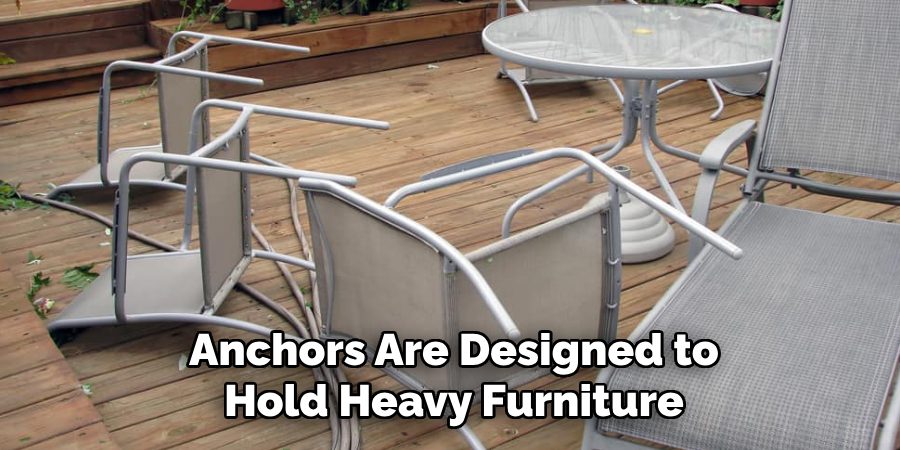 Anchors Are Designed to Hold Heavy Furniture