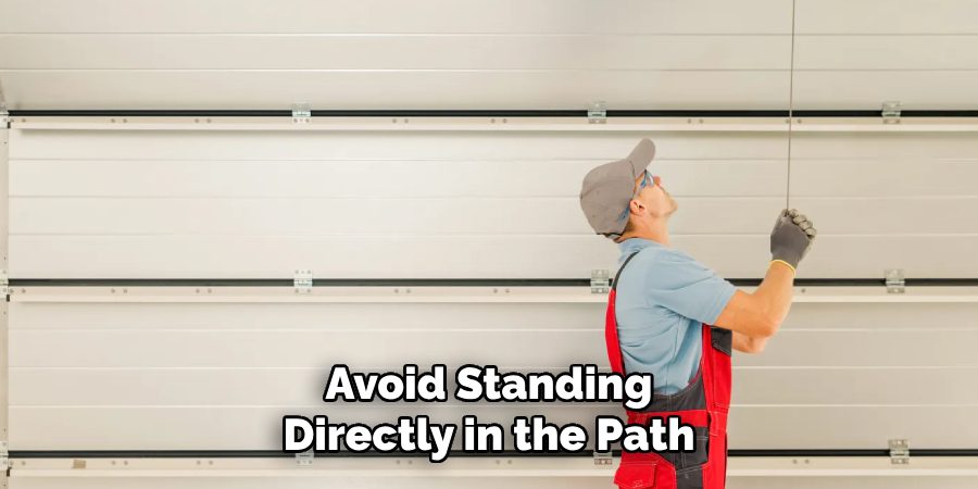 Avoid Standing Directly in the Path