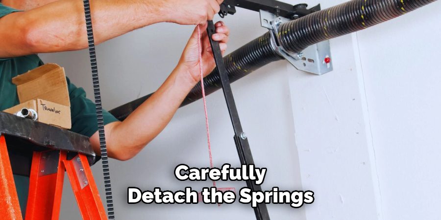 Carefully Detach the Springs