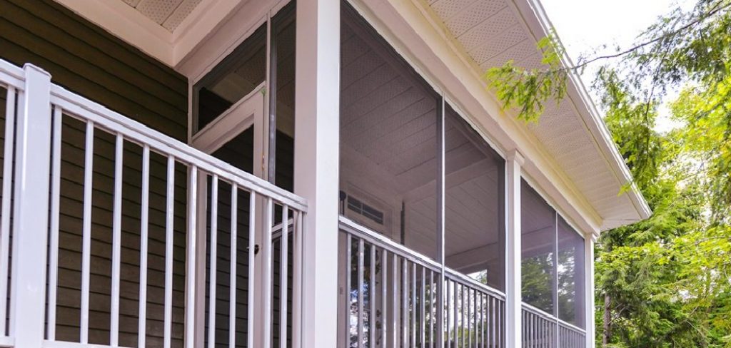 How to Screen in a Porch With Railings