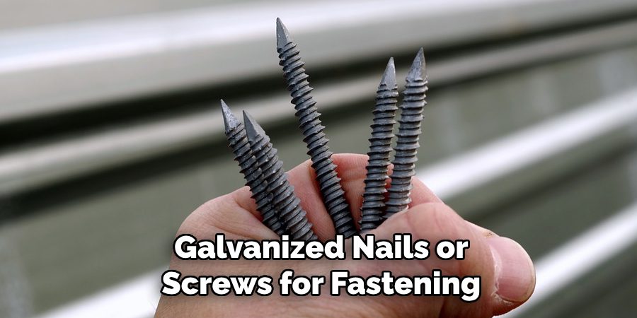 Galvanized Nails or Screws for Fastening