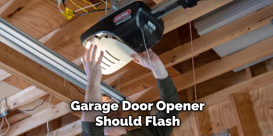 Garage Door Opener Should Flash