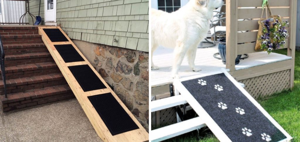 How to Build an Outdoor Dog Ramp over Stairs