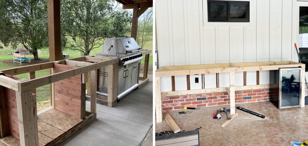 How to Build an Outdoor Kitchen With Wood Frame Plans