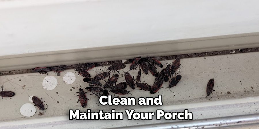Clean and
Maintain Your Porch