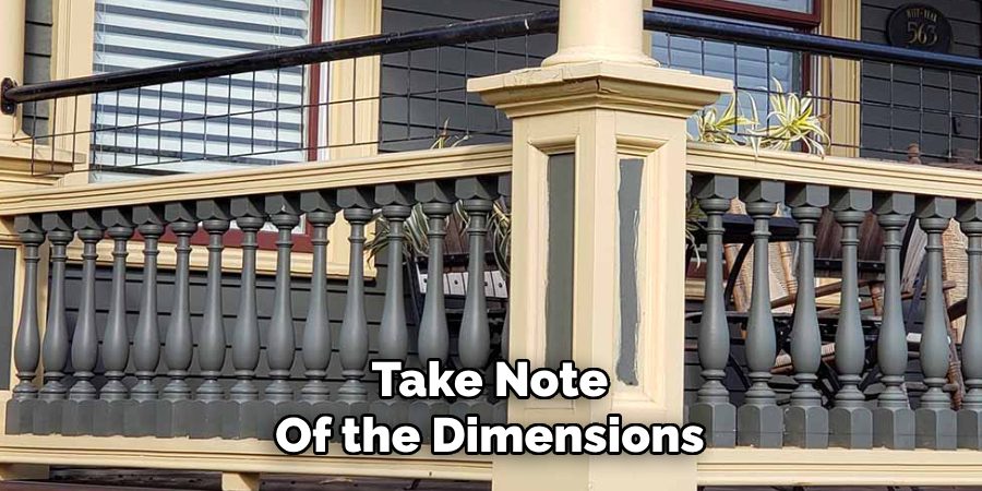 Take Note
Of the Dimensions