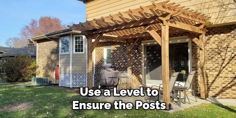 Use a Level to Ensure the Posts