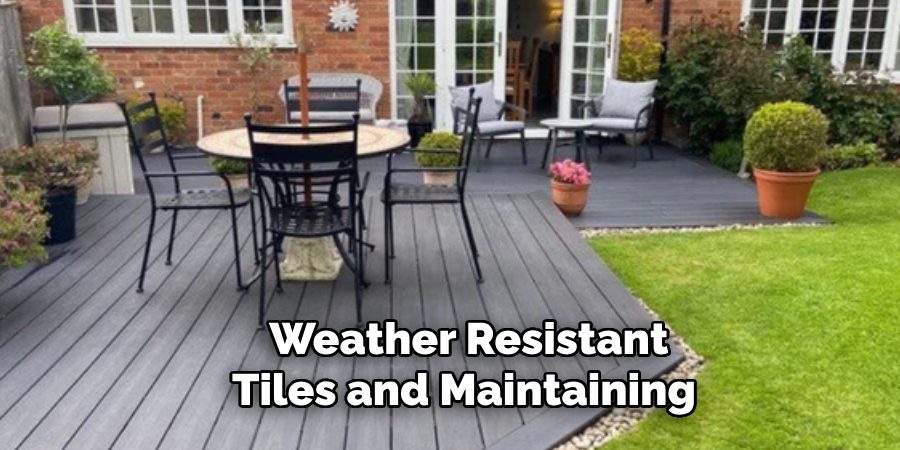 Weather Resistant
Tiles and Maintaining 