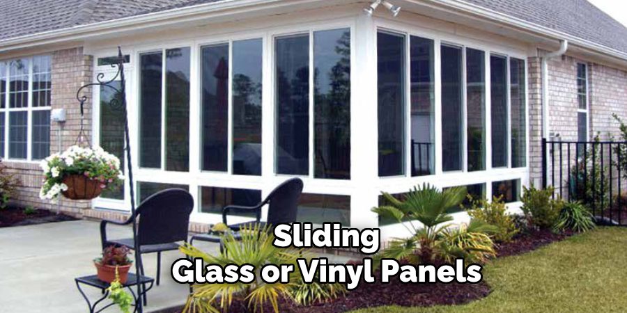 Sliding
Glass or Vinyl Panels