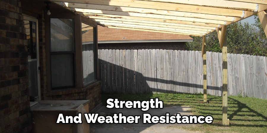 Strength
And Weather Resistance