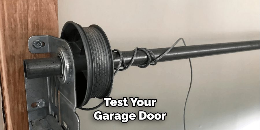 Test Your Garage Door