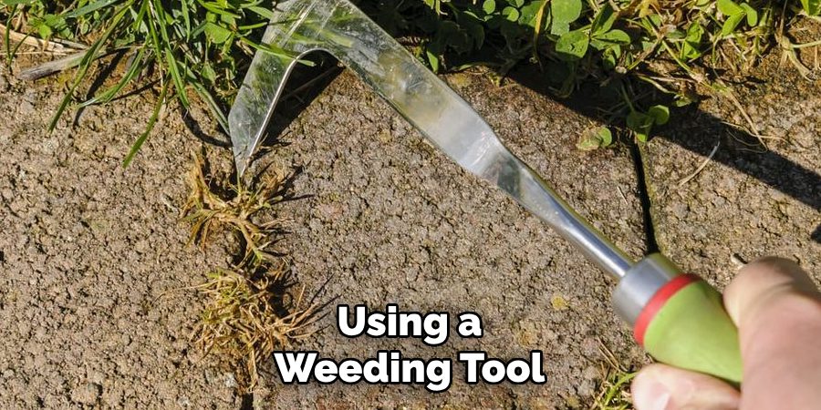 Using a Weeding Tool
