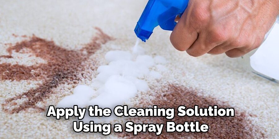Apply the Cleaning Solution
Using a Spray Bottle