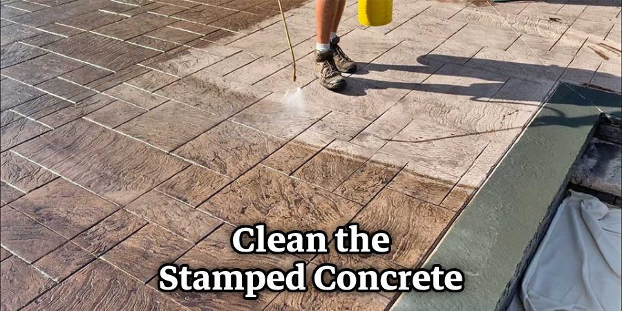 Clean the Stamped Concrete