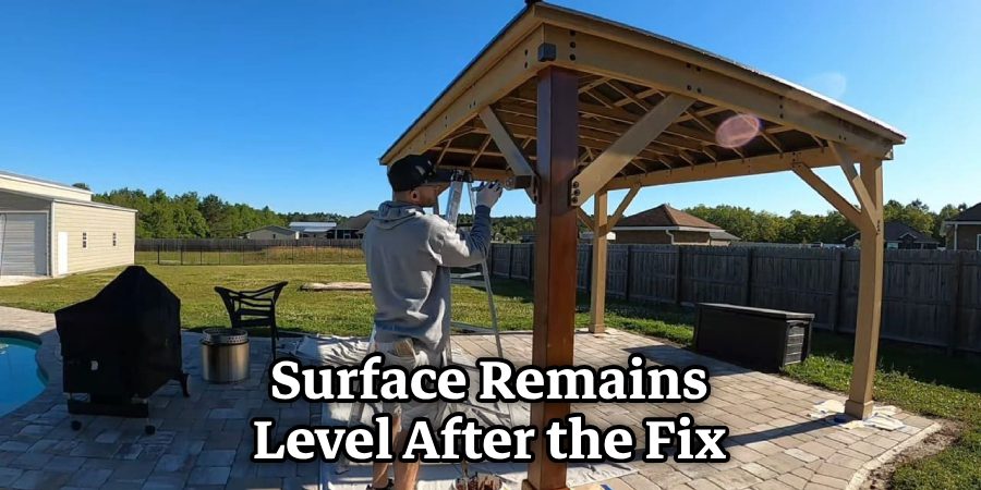 Surface Remains Level After the Fix