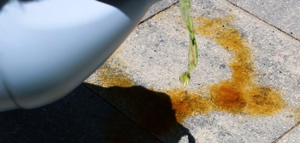 How to Remove Rust from Cement Patio